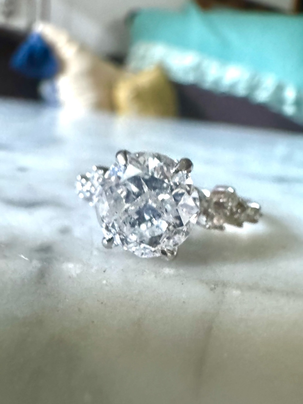 Large Natural Diamond Ring